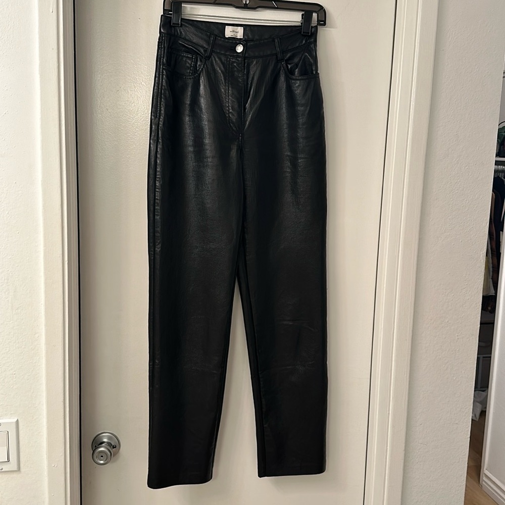 Wilfred Vegan Leather pants - Black size 4